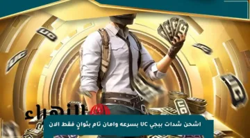 اشحن شدات ببجي UC بسرعة وأمان تام بثوانٍ فقط الآن
